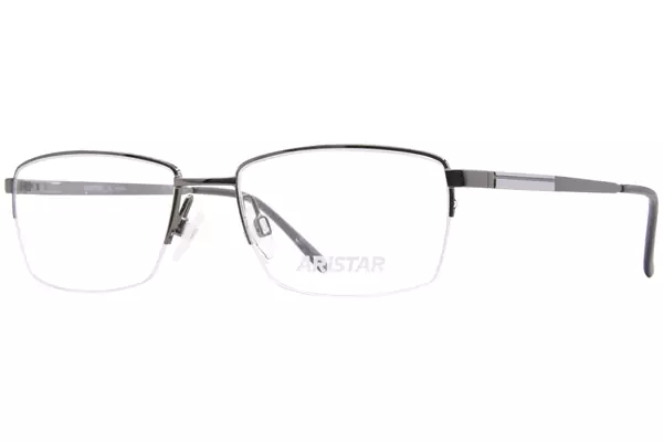  Aristar by Charmant AR30710 Eyeglasses Men's Semi Rim Rectangular Optical Frame 