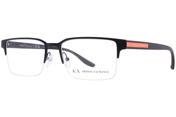  Armani Exchange AX1046 Eyeglasses Frame Men's Semi-Rim Rectangular Shape 