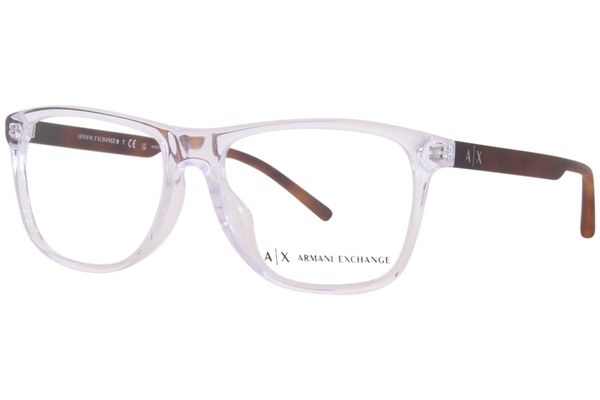  Armani Exchange AX3048 Eyeglasses Frame Men's Full Rim Square Shape 