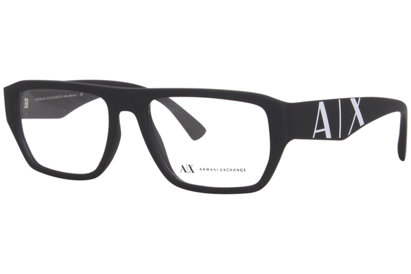  Armani Exchange AX3087 Eyeglasses Men's Full Rim Rectangle Shape 