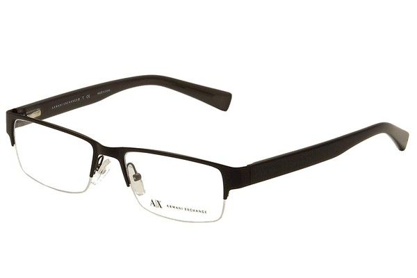 Armani Exchange Men's Eyeglasses AX1015 AX/1015 Half Rim Optical Frame 
