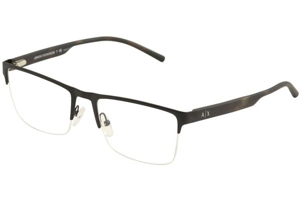  Armani Exchange Men's Eyeglasses AX1026 AX/1026 Half Rim Optical Frame 