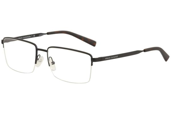  Armani Exchange Men's Eyeglasses AX1027 AX/1027 Half Rim Optical Frame 