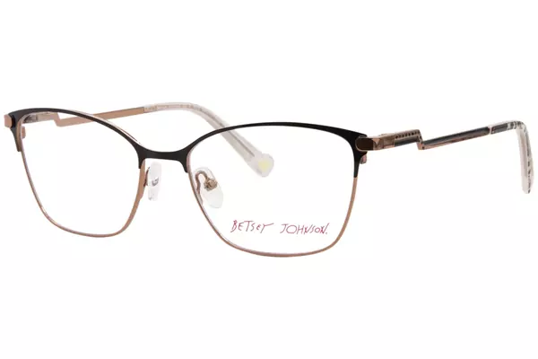 Betsey Johnson AS-IF Eyeglasses Women's Full Rim Rectangle Shape