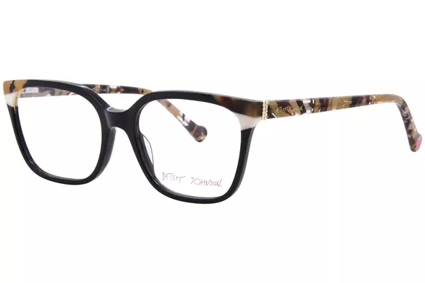  Betsey Johnson Be Mine Eyeglasses Full Rim Square Shape 