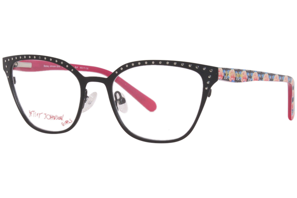  Betsey Johnson Bon-Voyage Eyeglasses Girl's Full Rim Cat Eye 