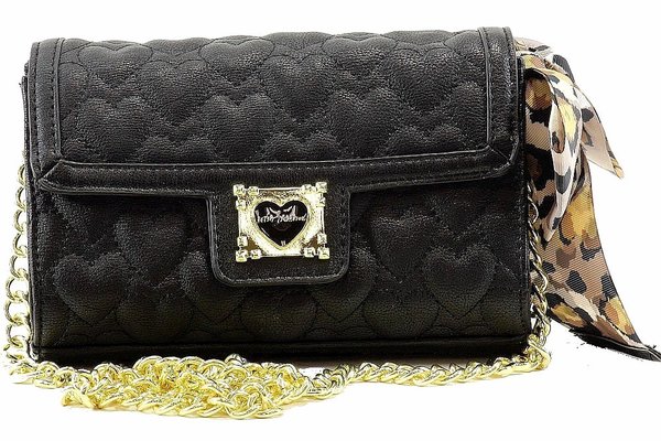  Betsey Johnson Women's Be My Sweetheart Flapover Crossbody Handbag 