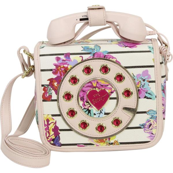  Betsey Johnson Women's Kitsch Must Have Mini Phone Crossbody Handbag 