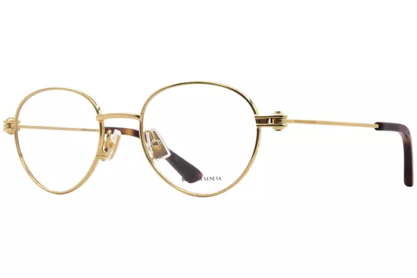 Bottega Veneta BV1382O Eyeglasses Full Rim Round Shape 