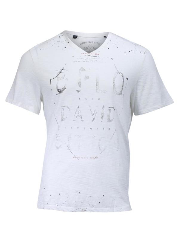  Buffalo By David Bitton Men's Tapolo Short Sleeve V-Neck Cotton T-Shirt 