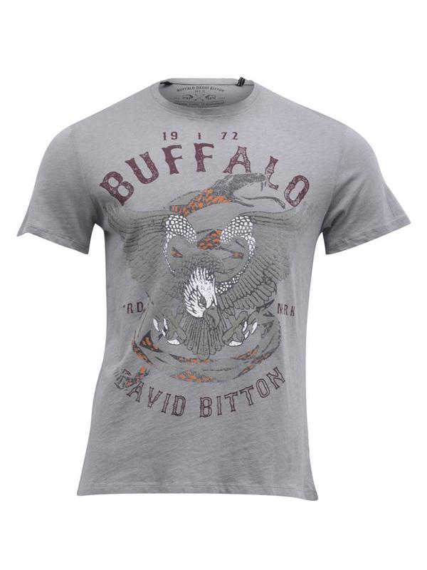  Buffalo By David Bitton Men's Tiblu Short Sleeve Crew Neck T-Shirt 