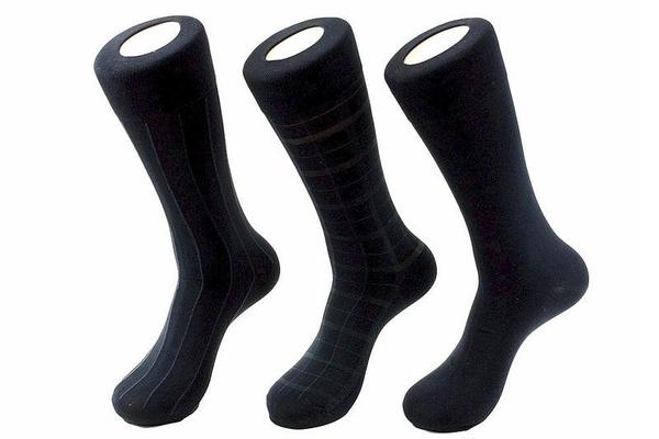  Calvin Klein Men's 3-Pack Microfiber Dress Socks 