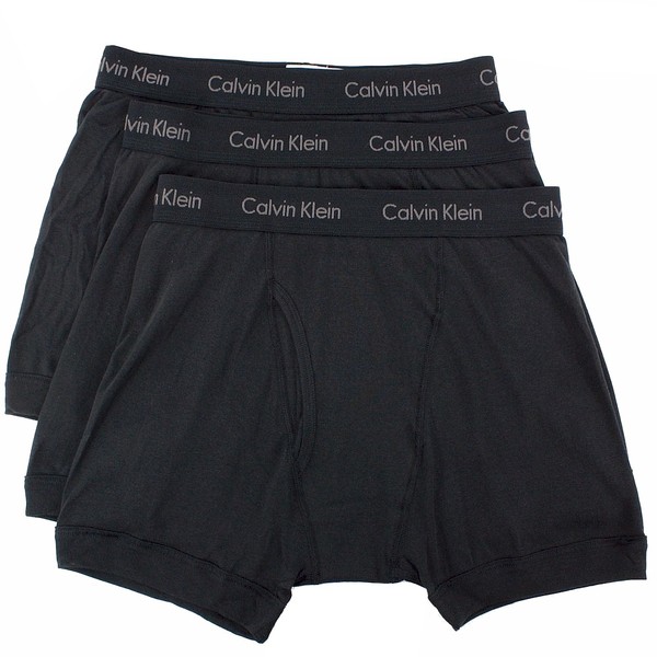  Calvin Klein Men's 3-Pc Classic Fit Cotton Boxers Briefs Underwear 