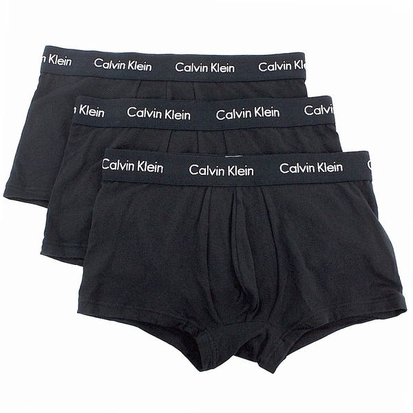  Calvin Klein Men's 3-Pc Classic Fit Stretch Low Rise Trunks Underwear 