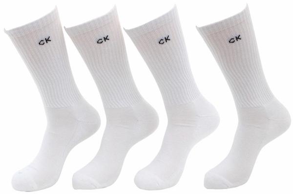  Calvin Klein Men's 4-Pairs Cushioned Sole Basic Sport Crew Socks Sz: 7-12 
