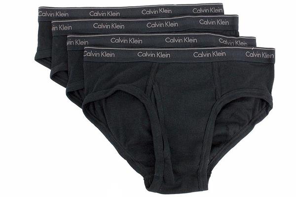  Calvin Klein Men's 4-Pc Classic Cotton Low Rise Briefs Underwear 