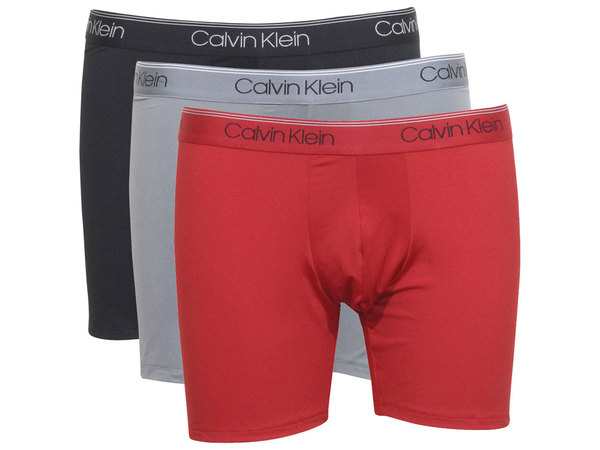  Calvin Klein Men's Boxer Briefs Underwear Microfiber 3-Pairs 