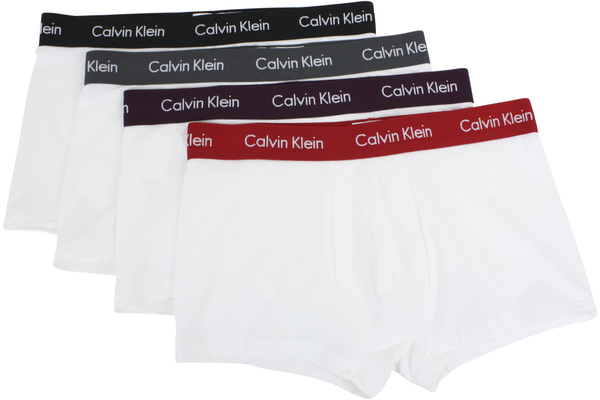  Calvin Klein Men's Cotton Stretch 4-Pack Low Rise Trunks Underwear 