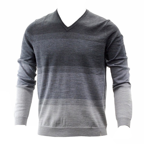  Calvin Klein Men's Dressy Refined V-Neck Long Sleeve Sweater Shirt 