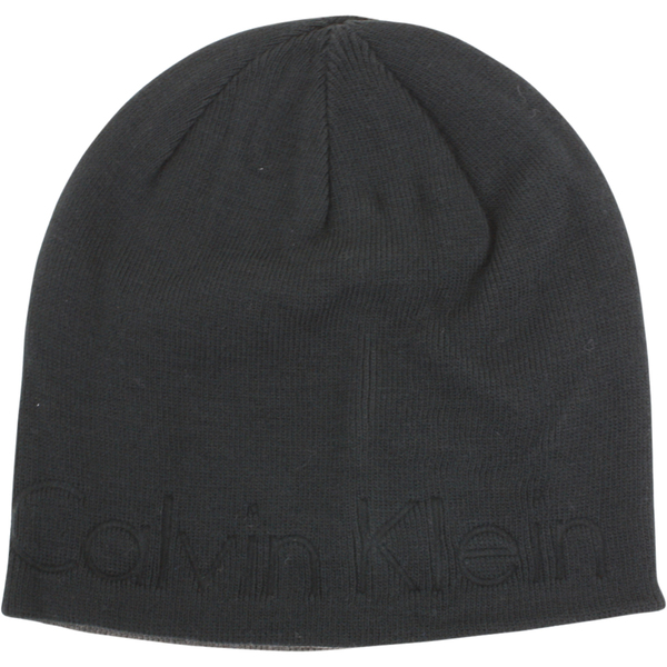  Calvin Klein Men's Embossed Logo Beanie Cap Winter Hat (One Size Fits Most) 