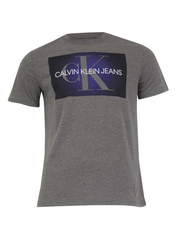  Calvin Klein Men's Halo Monogram Short Sleeve Crew Neck T-Shirt 