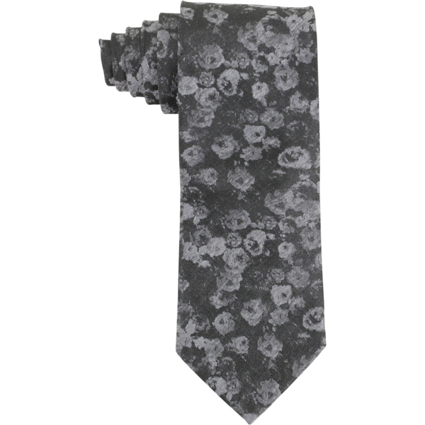  Calvin Klein Men's Melange Rose Bouquet Floral Print Tie 