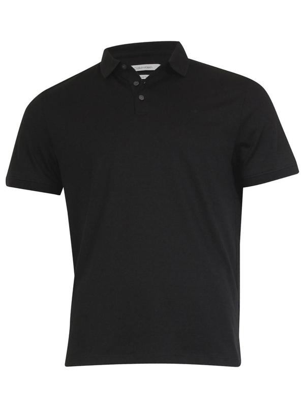  Calvin Klein Men's New Essentials Liquid Touch Short Sleeve Cotton Polo Shirt 