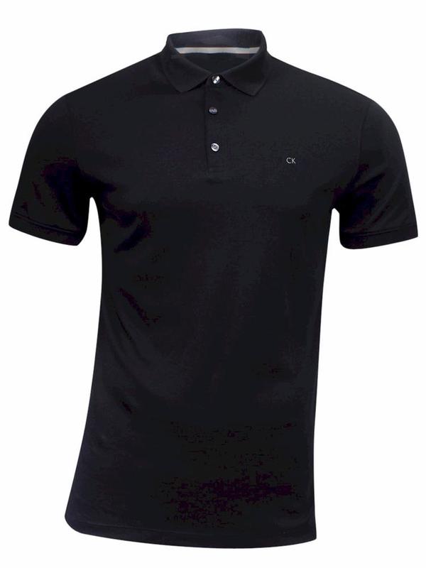  Calvin Klein Men's Slim Fit Liquid Touch Short Sleeve Cotton Polo Shirt 