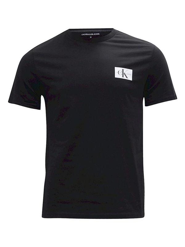  Calvin Klein Men's Slim Fit Monogram Logo Short Sleeve Crew Neck Cotton T-Shirt 