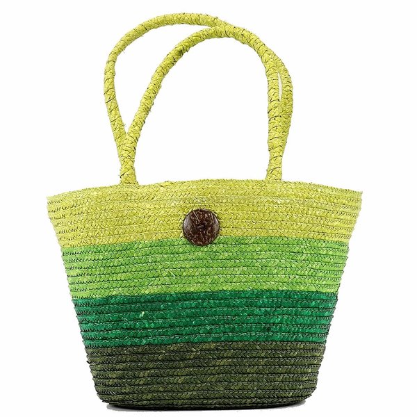  Cappelli Straworld Women's Hand Made Straw Tote Carryall Handbag 