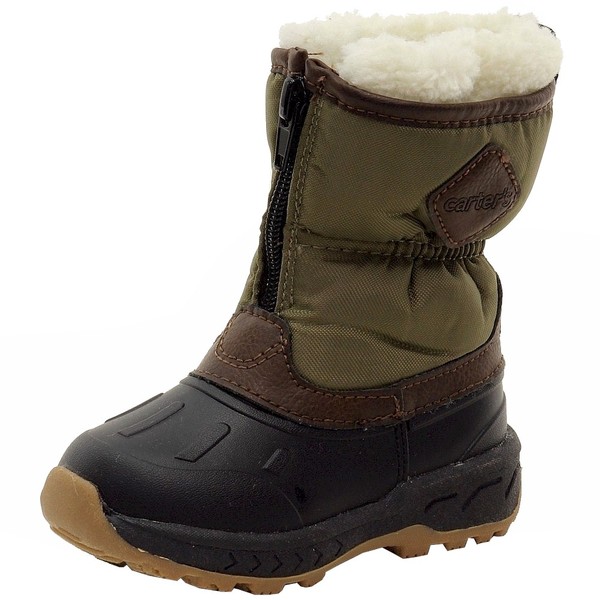  Carter's Toddler/Little Boy's Zipup Fur Lined Snow Boots Shoes 