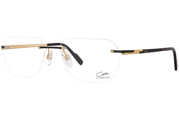  Cazal 7102 Titanium Eyeglasses Men's Rimless Rectangle Shape 