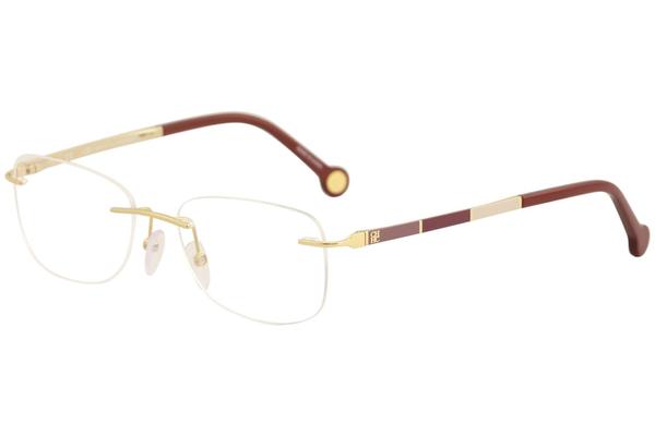  CH Carolina Herrera Women's Eyeglasses VHE078K VHE/078K Rimless Optical Frame 