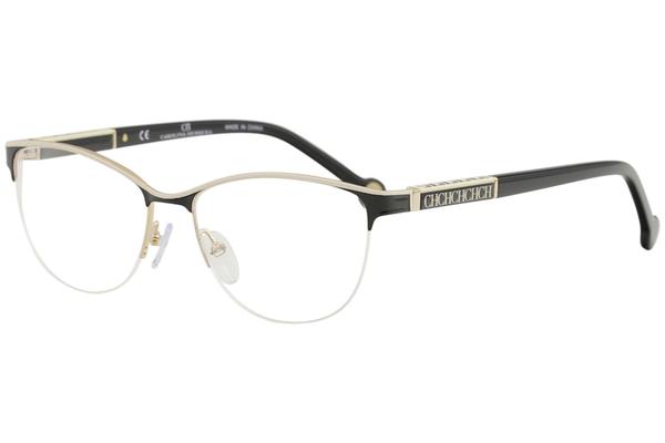  CH Carolina Herrera Women's Eyeglasses VHE079K VHE/079/K Half Rim Optical Frame 