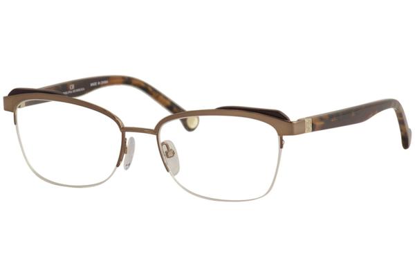  CH Carolina Herrera Women's Eyeglasses VHE111K VHE/111/K Half Rim Optical Frame 