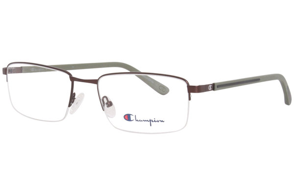 Champion GO Eyeglasses Men's Semi Rim Rectangular Optical Frame 