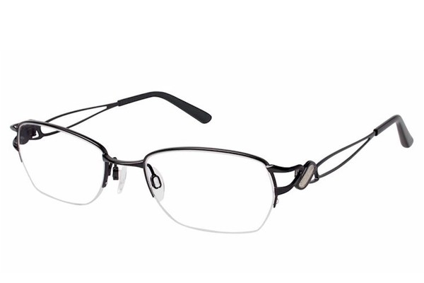  Charmant Eyeglasses TI12104 TI/12104 Half Rim Optical Frame 