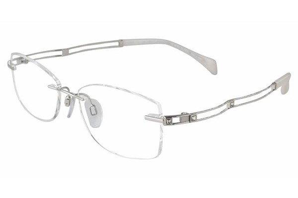  Charmant Line Art Women's Eyeglasses XL2069 Rimless Titanium Frame 