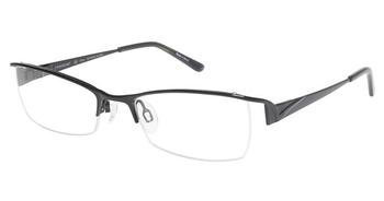  Charmant Women's Eyeglasses TI12068 TI/12068 Half Rim Black Optical Frame 