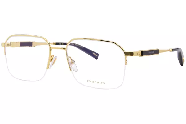 Chopard VCHL51 Eyeglasses Men's Semi Rim Square Shape 