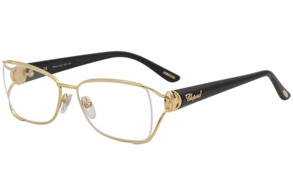  Chopard Women's Eyeglasses VCH975S VCH/975/S 23K Gold Full Rim Optical Frame 