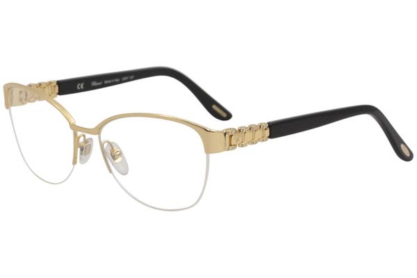  Chopard Women's Eyeglasses VCHA67S VCHA/67/S 23K Gold Half Rim Optical Frame 