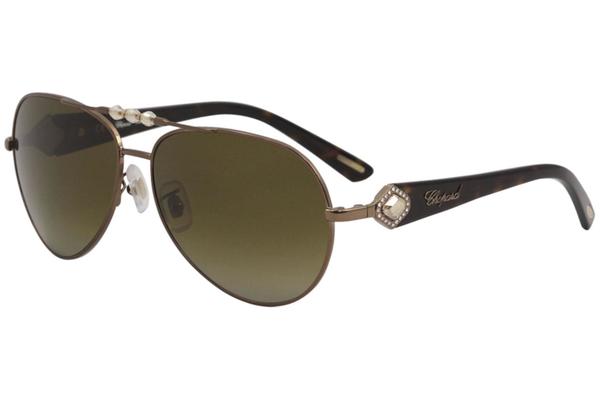  Chopard Women's SCH997S SCH/997/S Fashion Pilot Polarized Sunglasses 