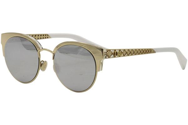  Christian Dior Women's Diorama Mini Round Cat Eye Sunglasses 