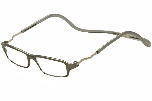  Clic Reader Eyeglasses Force XXL Magnetic Full Rim Reading Glasses 