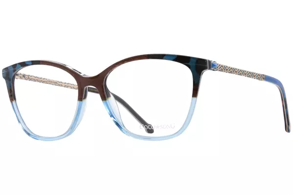  Coco Song Blue-River CV284 Eyeglasses Women's Full Rim Square Shape 