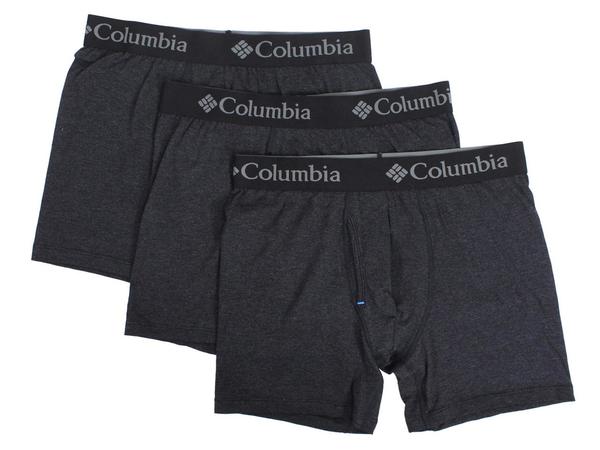  Columbia Men's 3-Pc Performance Stretch Boxer Briefs Underwear 