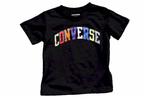  Converse Boy's Colorful Logo Short Sleeve T-Shirt 