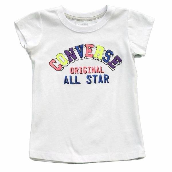  Converse Girl's Original All Star Short Sleeve T-Shirt 