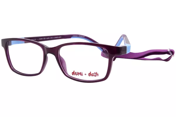 Demi + Dash Aura Eyeglasses Youth Kids Full Rim Rectangle Shape